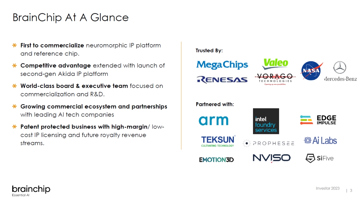 BrainChip̌ڋqƃp[gi[mNbNŊgn oFBrainChip