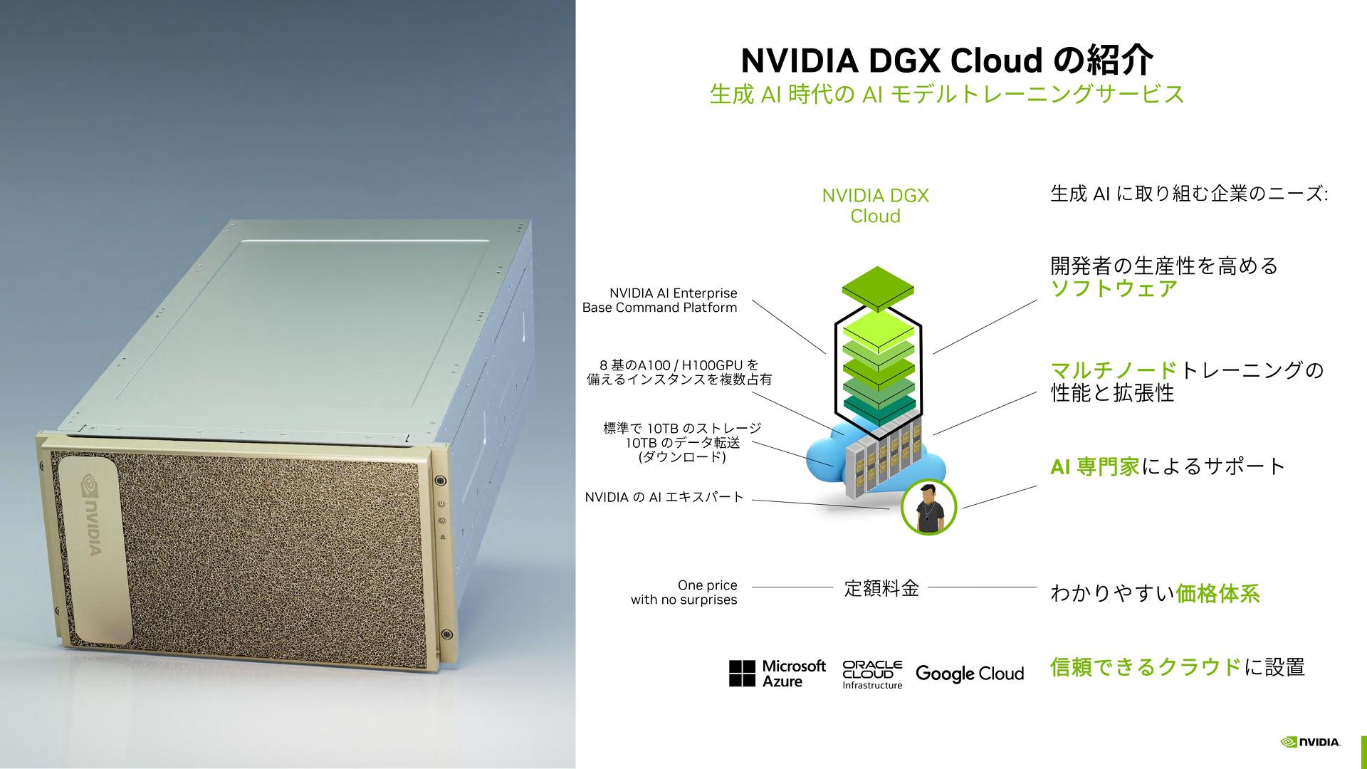 NVIDIA DGX Cloud̍\mNbNĊgn oFNVIDIA