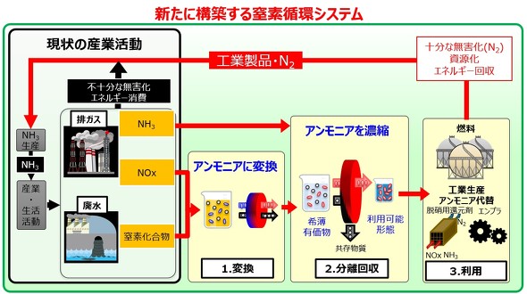 図1 構築を目指す窒素循環システム