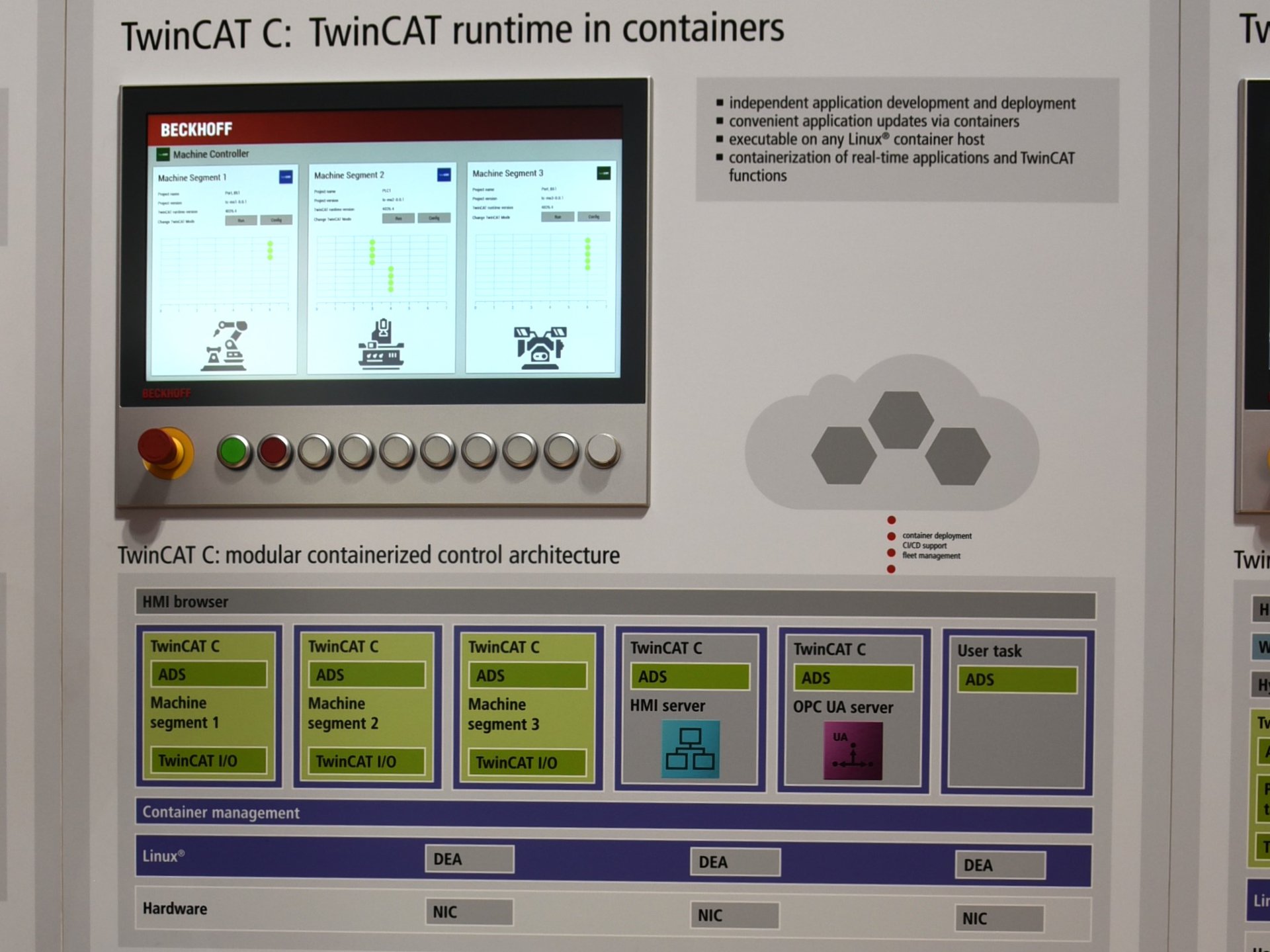 TwinCAT CiTwinCAT runtime in containersj^ETwinCAT WLiWindows on TwinCAT Lj̊TvmNbNŊgn