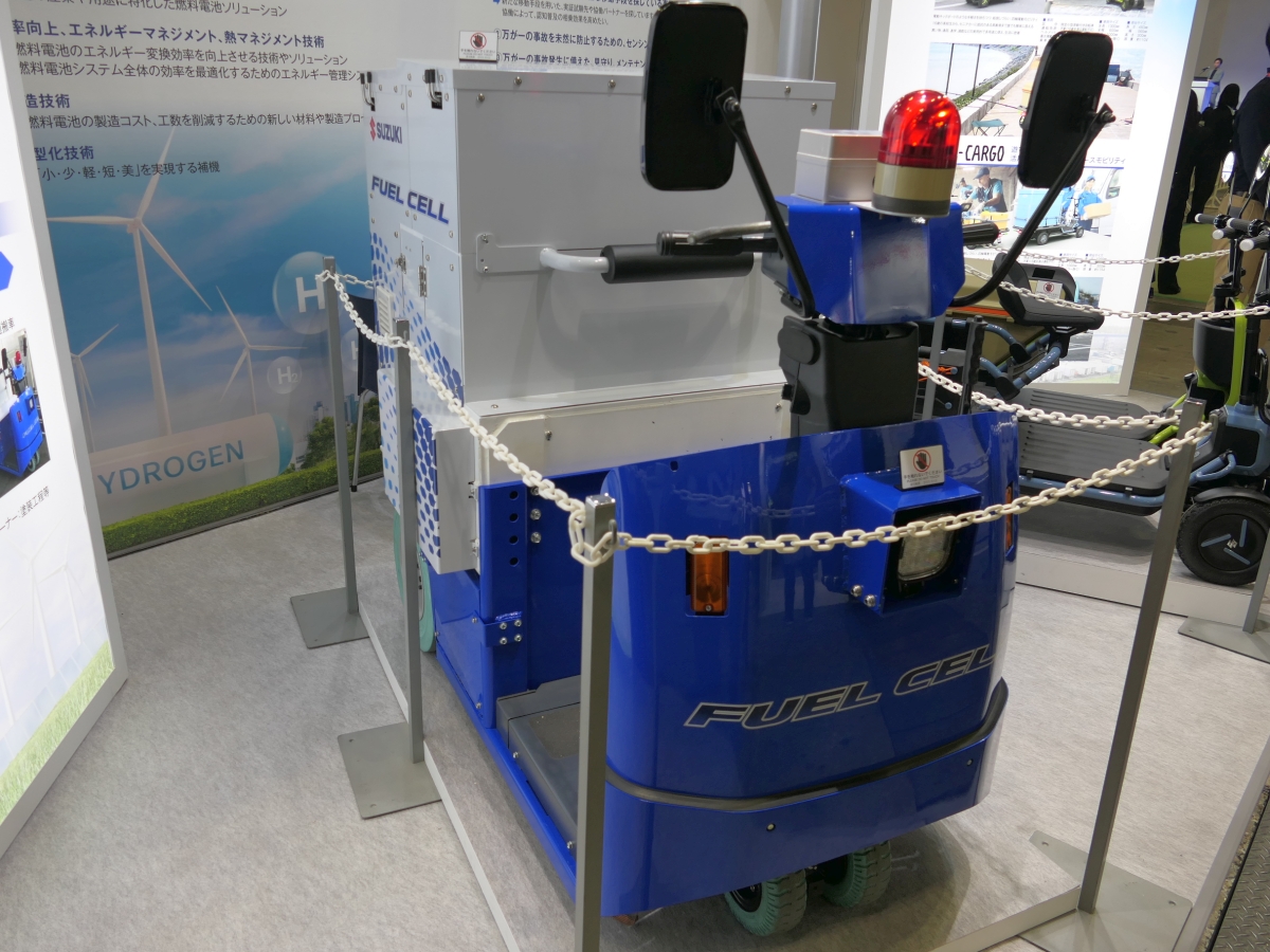 スズキが燃料電池を独自開発、湖西工場の脱炭素向け荷役運搬車に搭載