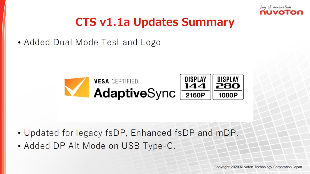 uAdaptive-Sync Display CTSṽo[W1.1ał̓fA[hɑΉmNbNŊgn oFVESA