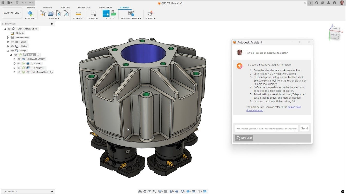 uAutodesk AssistantvɂāBʉEɂ`bg{bNX肾낤Bt[p[ɂƁAɎRŎ𓊂|ƁuK؂ȉvԂĂƂmNbNŊgn oFAutodesk