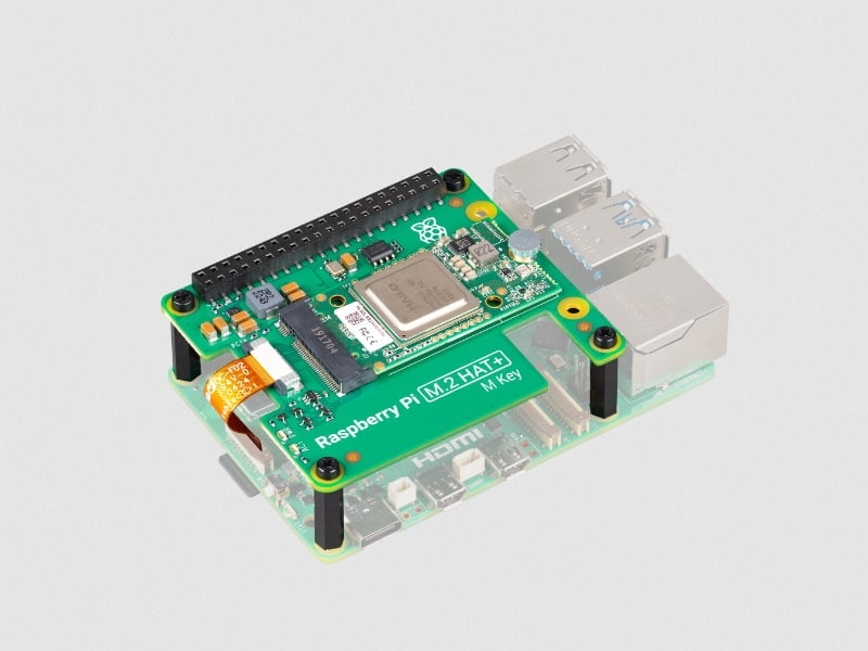 uRaspberry Pi 5vɓڂԂ́uRaspberry Pi AI KitvmNbNŊgn oFRaspberry Pic