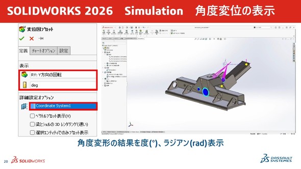 uSOLIDWORKS Simulationvŋꂽupxψʂ̕\vɂ