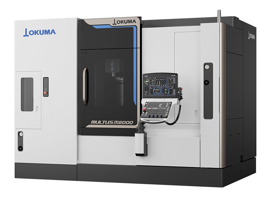 オークマが工具80本収納の小型複合加工機、工程集約と自動化を1台で