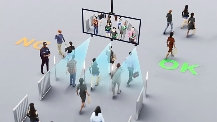 歩行中の人物を顔と虹彩の組み合わせで生体認証、1台の小型カメラで高