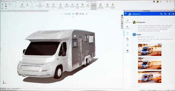 �uAURA�v�Ƃ̑Θb��ʂ��āA3D���f������t�H�g���A���X�e�B�b�N�ȉ摜�̐������s����