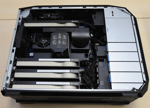 NVIDIA RTX PRO 6000 Blackwell Max-Q Workstation Edition��4�����ڂ���HP Z8 Fury G5 Workstation