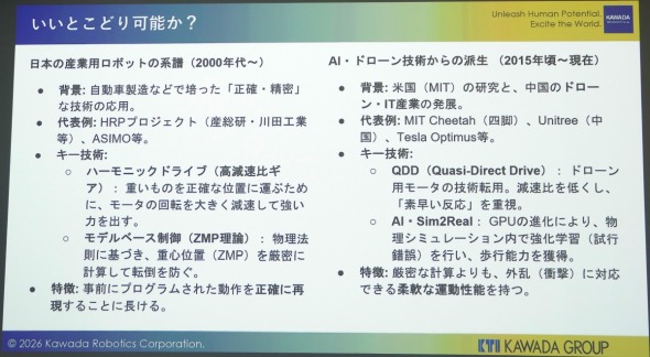 �]���̃��{�b�g��QDD�����g�������{�b�g�́u�����Ƃ��ǂ�v��ڎw��