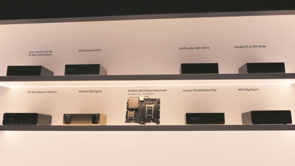 �uDGX Spark�v��NVIDIA�ȊO��OEM�p�[�g�i�[�e�Ђ���̔�����Ă���