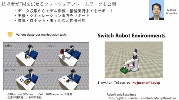 �\�t�g�E�F�A�t���[�����[�N�uRoboManipBaselines�v