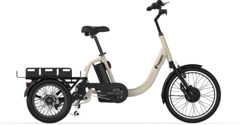 椿本チエインが事業者向けに電動アシスト付き3輪自転車「LA SI QUE」を