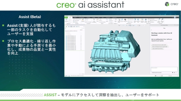 �uCreo AI Assistant�v��Assist�̋@�\�C���[�W