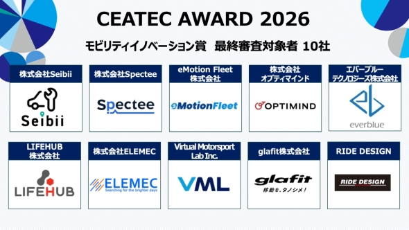 �uCEATEC AWARD 2026�v���r���e�B�C�m�x�[�V��������̍ŏI�R���Ώێ�