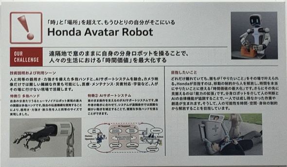 �uHonda Avatar Robot�v�̊T�v