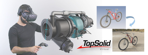 CAD�ō쐬����3D���f����VR��ԂŊm�F�ł���\�����[�V�����uTopSolid'Virtual 7�v