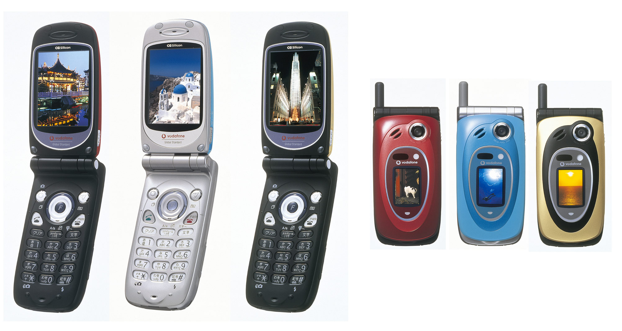 ボーダフォン、「V801SH」を5色で展開 - ITmedia Mobile