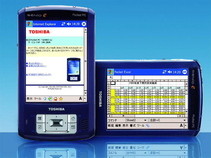 【94】（レトロ家電・ジャンク品）TOSHIBA GENiO e 本体のみ ASCII.jp：東芝、初のPocket PC『GENIO e』を8月発売──SDIOとCFの両