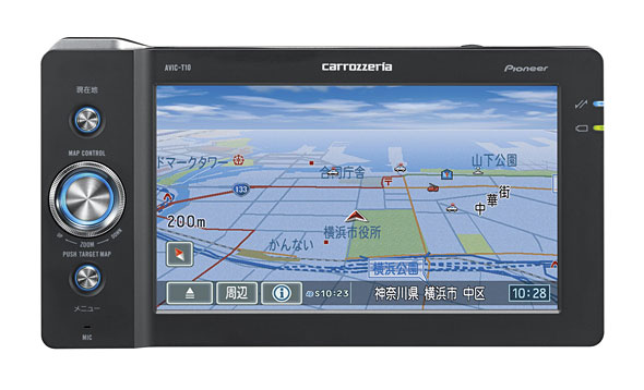 パイオニア、定額HSDPA通信が可能な「エアーナビ AVIC-T10」を発表