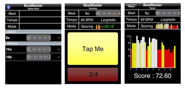 リズム感を強化するiPhoneアプリ「BeatMaster Professional Edition」：App Town ミュージック ...