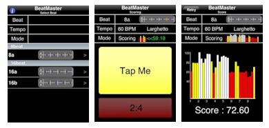 リズム感を強化するiphoneアプリ Beatmaster Professional Edition App Town ミュージック Itmedia Mobile