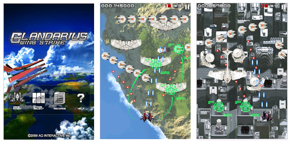 高精細なグラフィックで迫力のシューティングゲームを Iphone向け Glandarius Wing Strike App Town ゲーム Itmedia Mobile