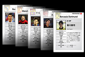 サッカー4大リーグ78クラブの選手データを網羅した ヨーロッパ選手年鑑 E鑑 10 11 App Town スポーツ Itmedia Mobile