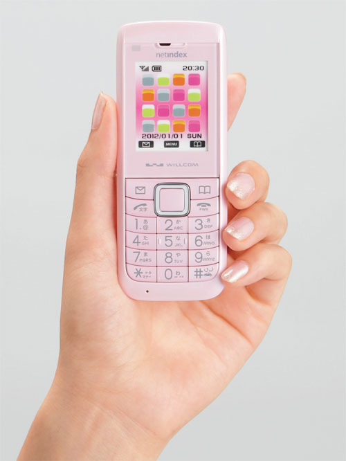 パールカラーがキラリと光るコンパクト端末「WX01NX」 - ITmedia Mobile 