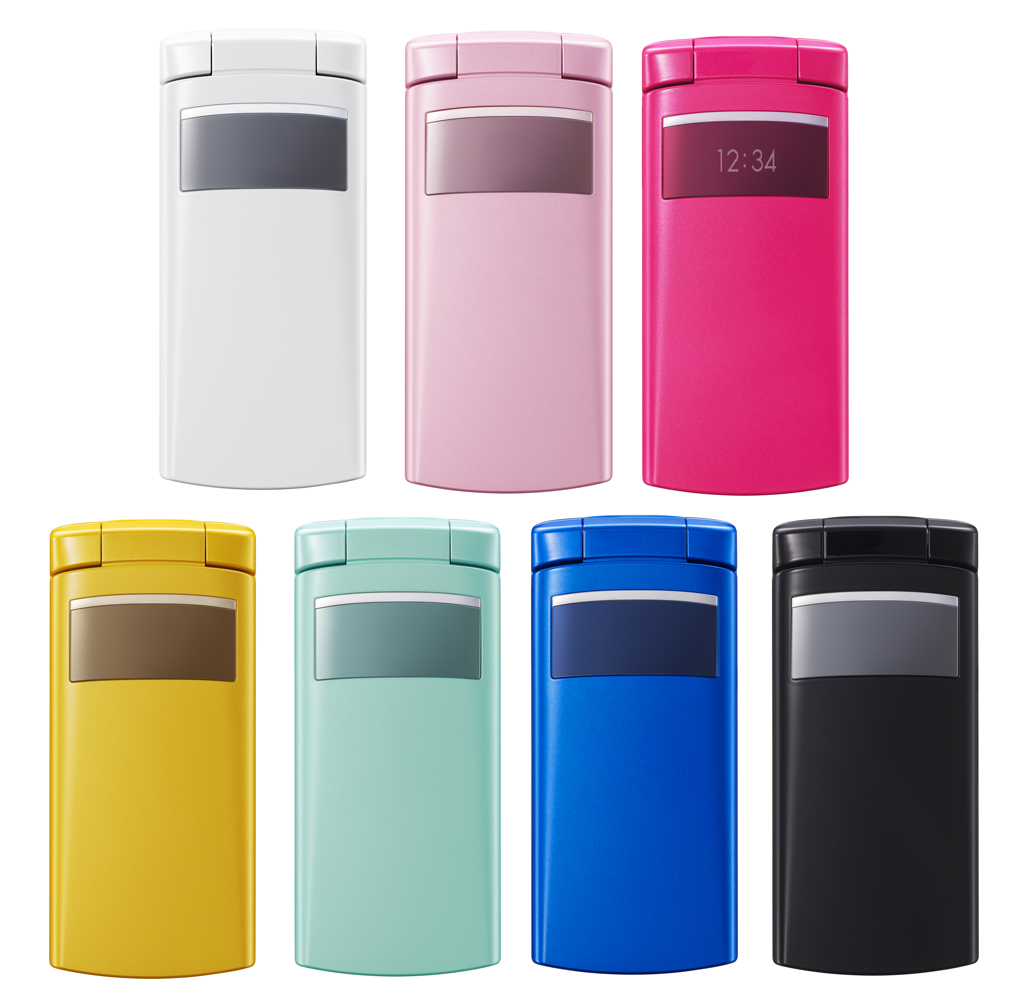 7色展開、こだわりキーイルミの防水防塵フィーチャーフォン――「F001