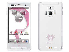 ミッキーとミニーのシルエットが美しいandroidスマホ F 08d Disney Mobile On Docomo Itmedia Mobile