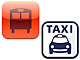 「乗換案内」アプリと「全国タクシー配車」アプリが連携