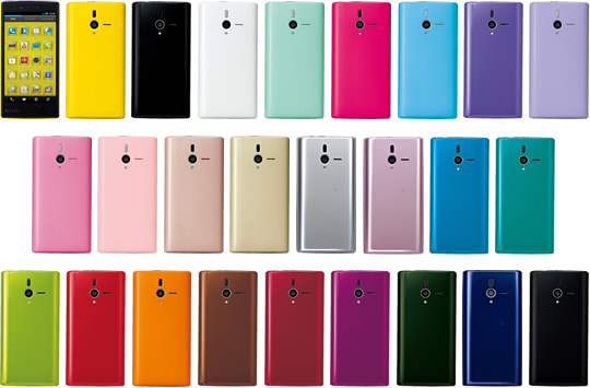 ソフトバンクモバイル、世界最多25色スマホ「PANTONE 6 200SH」を12月  