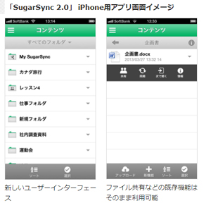 オンラインストレージサービス Sugarsync 2 0 にiphone Ipad用アプリが登場 Itmedia Mobile