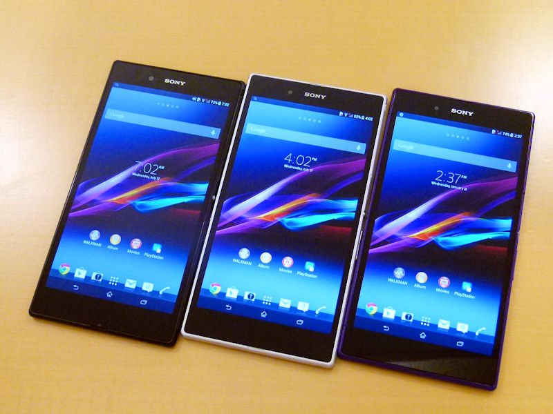 ちょっとだけ写真で見る「Xperia Z Ultra」：片手で持ちやすい