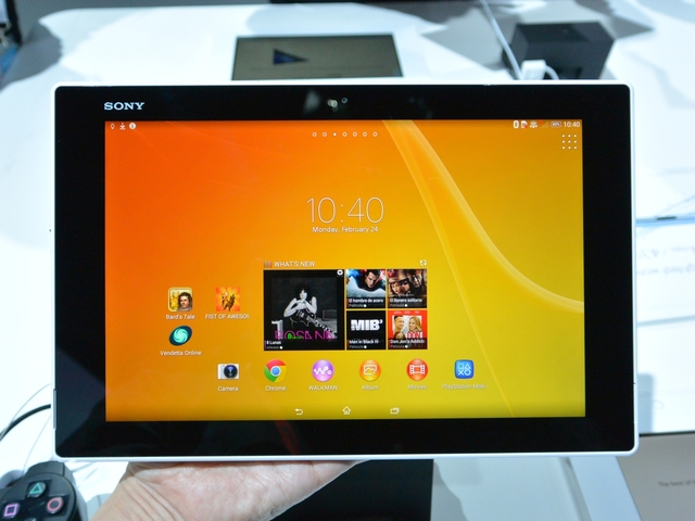 xperia tablet z2 時計 ストア 表示