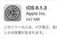 Appleが「iOS 8.1.3」をリリース——アップデートに必要なストレージ容量低減など
