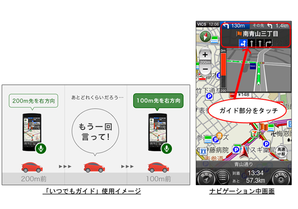 カーナビタイム に音声案内を聞き直せる いつでもガイド 機能が追加 Itmedia Mobile