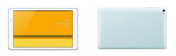 高精細ips液晶に臨場感あるサラウンド音声 Qua Tab 02 画像追加 第2弾はhuawei製 Itmedia Mobile