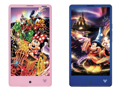 ドコモ イルミがきらめくディズニースマホ Disney Mobile On Docomo Dm 01h を1月29日に発売 Itmedia Mobile
