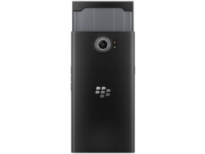 BlackBerry PRIVの背面（キーボードを開いた状態）