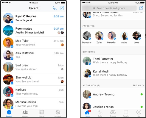 Facebookメッセンジャーの 最近 を ホーム に置き換え Itmedia Mobile