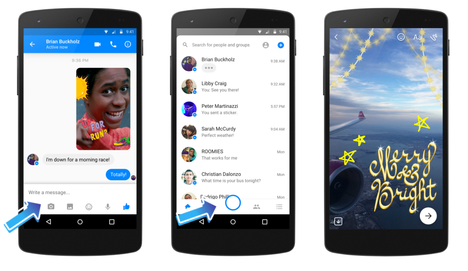  Facebook、メッセンジャーの「Streaks」でさらに別のSnapchatのような機能をテスト