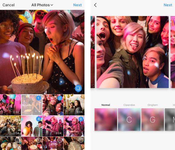 Instagram 10枚までの写真や動画を1度に投稿できる新機能 Itmedia Mobile