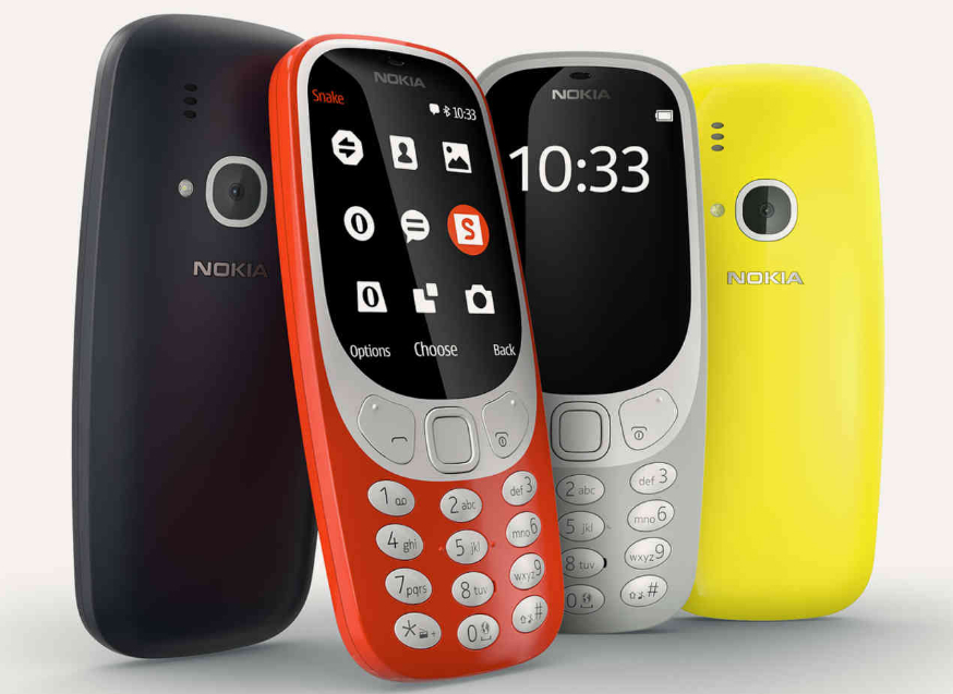 懐かしのフィーチャーフォン「Nokia 3310」、パワーアップして復活：Mobile World Congress 2017