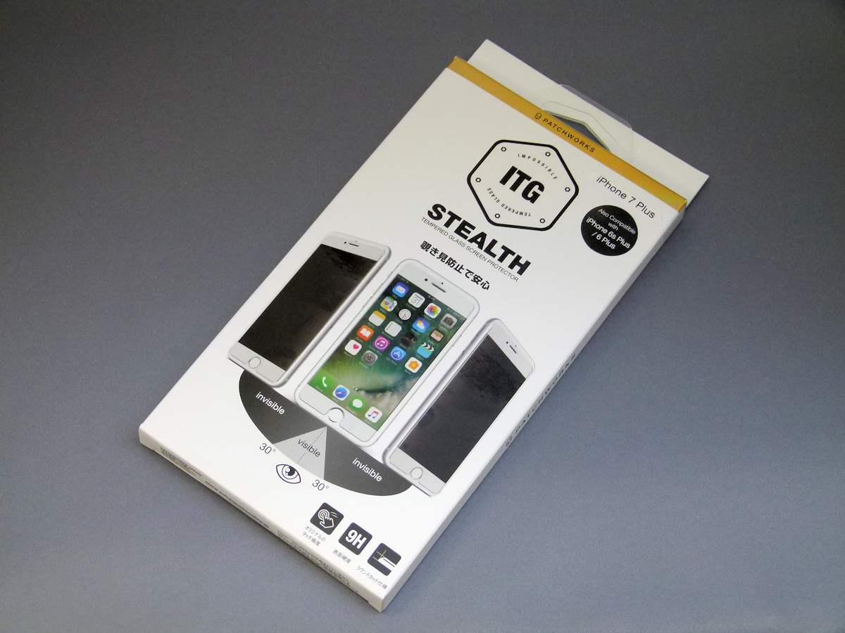 iPhone 7 Plusにのぞき見防止フィルム「ITG Stealth」を導入して