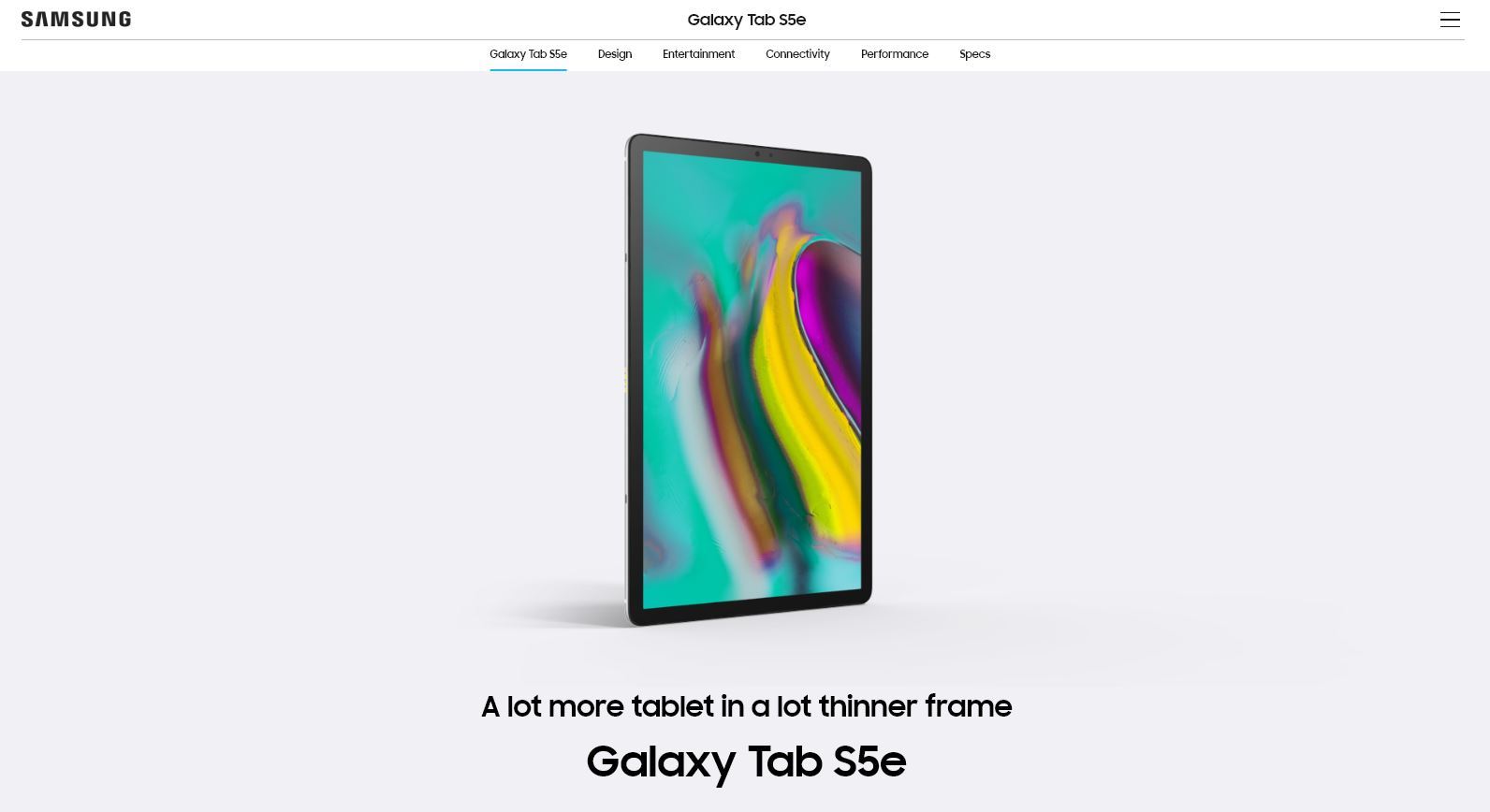 Samsung、「iPad Pro」より薄い10.5型タブレット「Galaxy Tab S5e ...