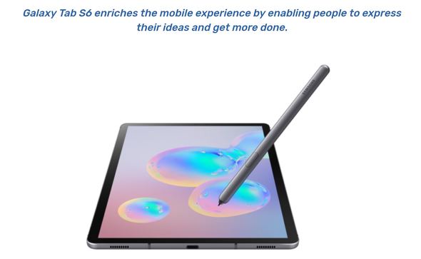 Samsungの新androidタブレット Galaxy Tab S6 はsnapdragon 855 Sペン付きで649ドルから Itmedia Mobile
