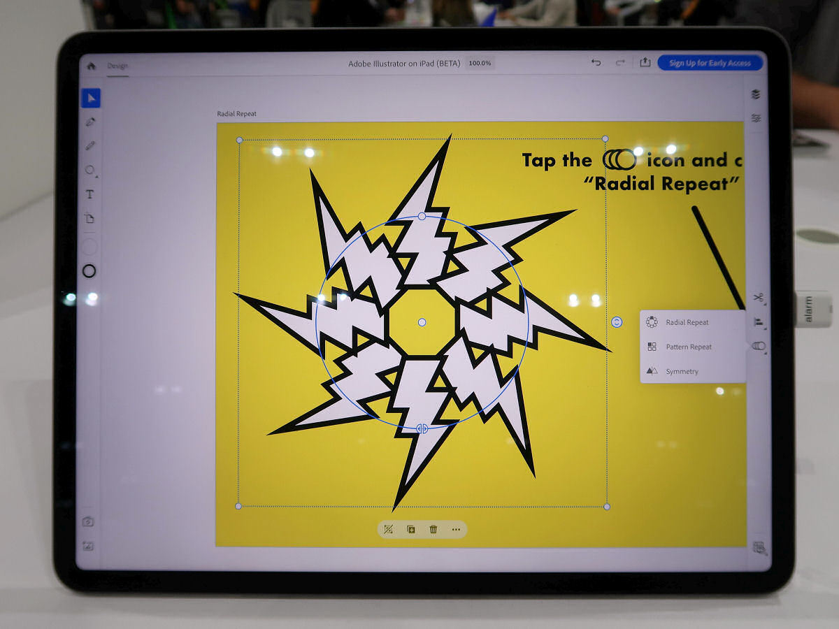 ペン操作で驚くほど簡単に使えるipad版 Illustrator 課題は生産性にあり Itmedia Mobile