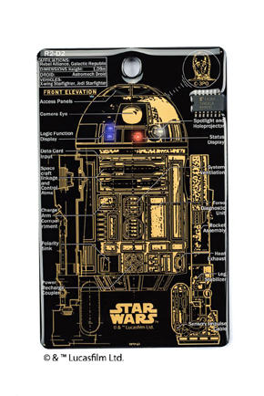 FLASH R2-D2 基板アート ICカードケース黒